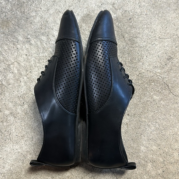 ALDO Olaya Shoes Loafers Black Leather Size 7.5 PreOwned - Picture 3 of 7